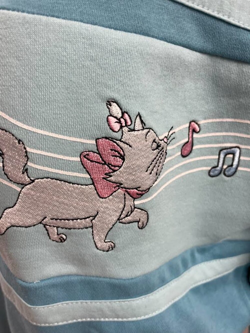 Disney The Aristocats Piano Quarter Zip Women's Crewneck - Picture 4 of 11